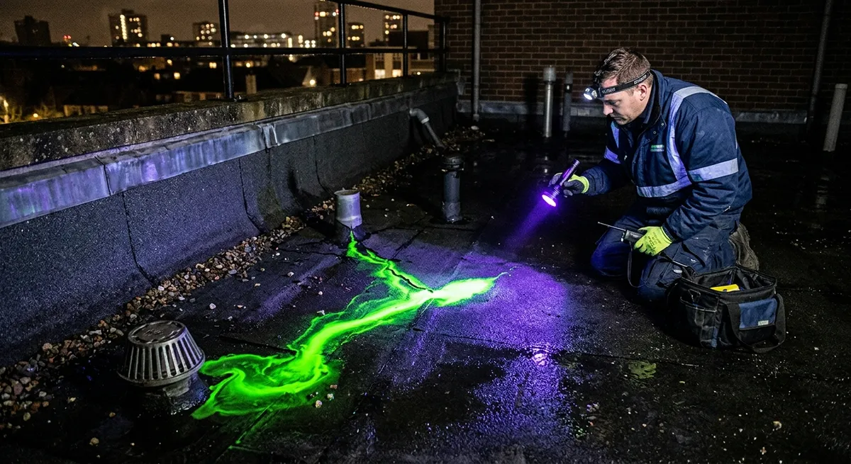 fluorescéine infiltration test étanchéité